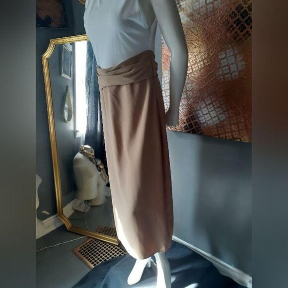 NWT Zara Cotton Blend Colourblock Midi Dress - Picture 7 of 15